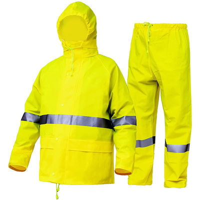 フードのオートバイの屋外の乗馬の女性の反射防水循環のジャケットは高い気力雨スーツを裂いた