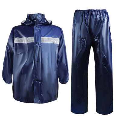 働くハイキングの屋外の能動態のための青い反射Rainwearのジャケットの安全Workwear
