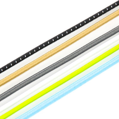 テープ反射ロープは柔らかいポリエステル25mm 8mm 6mm自然な耐久財を長くひもで締める