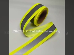 EN471 防水照明反射ジッパー衣類用反射ナイロン ジッパー